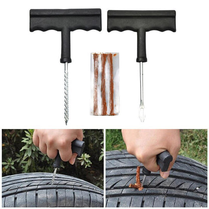 Car Tire Repair Tool Kit For Tubeless Emergency Tyre Fast Puncture Plug Repair Block Air Leaking For Car/Truck/Motobike