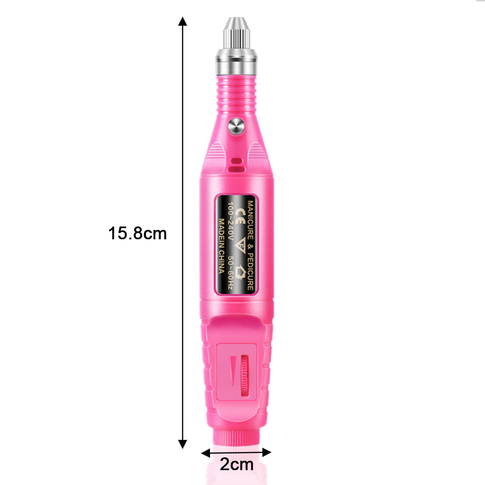 Manicure Pedicure Drill Set Machine for Ceramic Gel Nail Drill Equipment- USB Powered_11