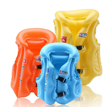 3-10 Age inflatable life vest Baby swimming jacket Buoyancy PVC floats kid swim life inflatable jacket