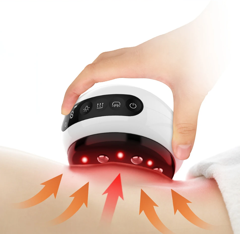 Intelligent Gua Sha LCD Display Cupping Device Body Scraping Massage Relax Meridian Dredging Hot Compress Red Light