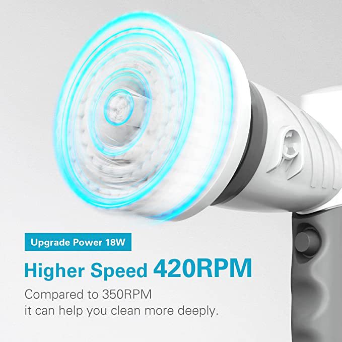 Household Kitchen Hand-Held Electric Dishwashing Brush Creative Bathtub Cleaning Brush Charging Rotary Mop