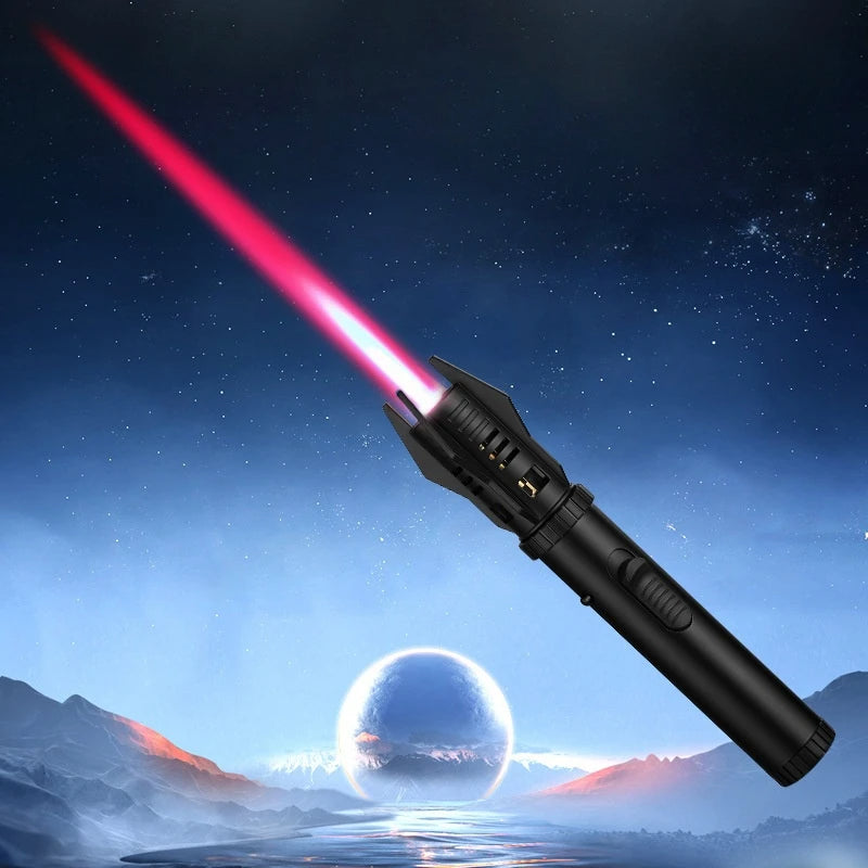 Planet Lightsaber Butane Gas Lighter 360° Use Metal Outdoor Windproof Turbine Torch Jet Lighter Gun BBQ Welding Cigar Tool