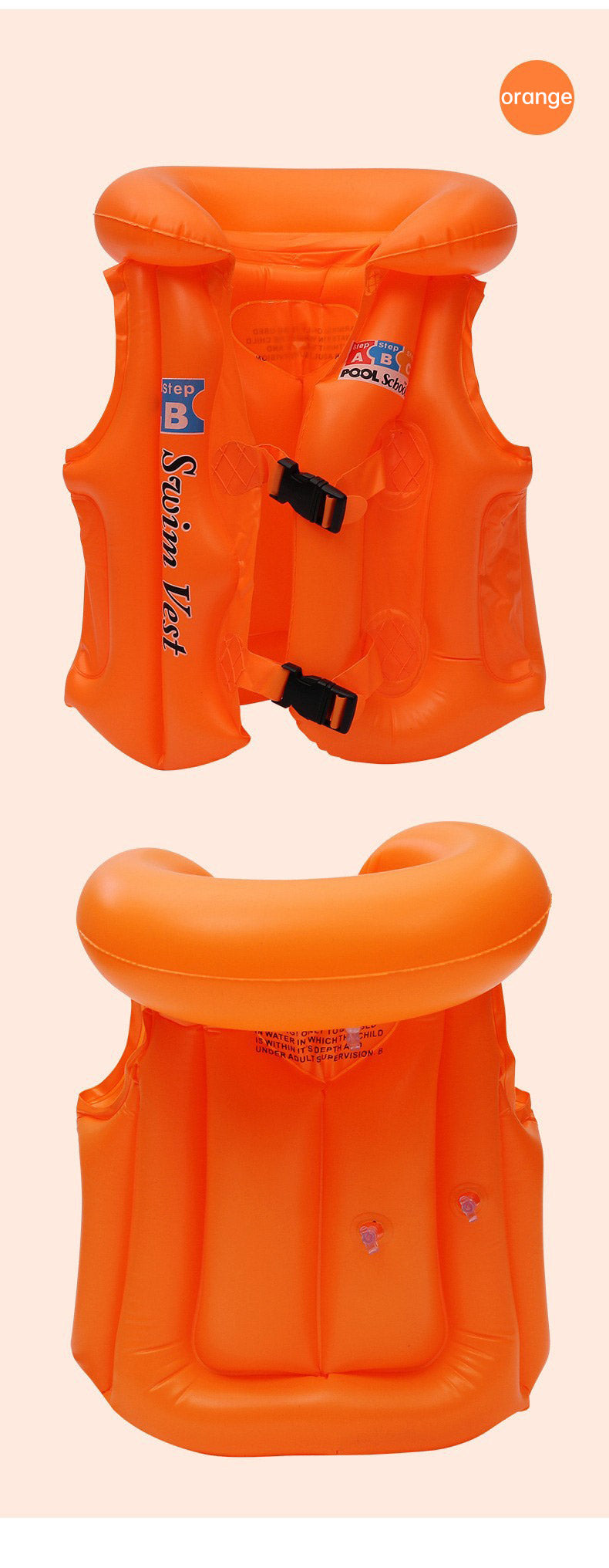 3-10 Age inflatable life vest Baby swimming jacket Buoyancy PVC floats kid swim life inflatable jacket