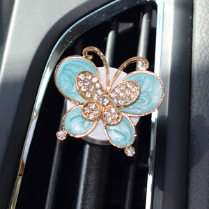 Colorful Butterfly Alloy Car Styling Air Freshener Car Air Condition Vents Decor Fashion Style Air Outlet Perfume