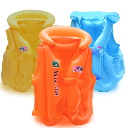 3-10 Age inflatable life vest Baby swimming jacket Buoyancy PVC floats kid swim life inflatable jacket