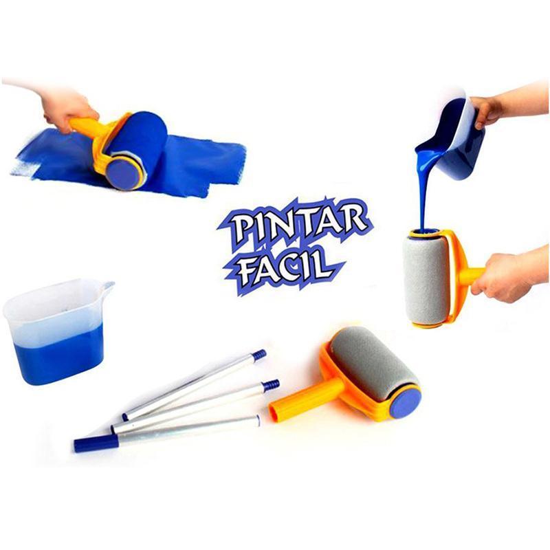 Faroot  Cleaning Brushes 5Pcs Pro Paint Roller Kit Brush Tray Painting Runner Pintar Tool Facil Decor