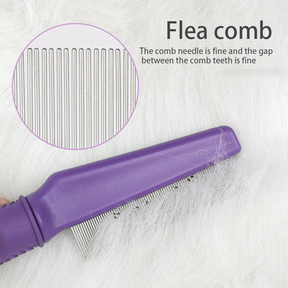 Pet Comb High and Low Needle Hair Removal Flea Comb Comb Comb Cat Dog Long and Short Needle Open Knot Beauty Comb