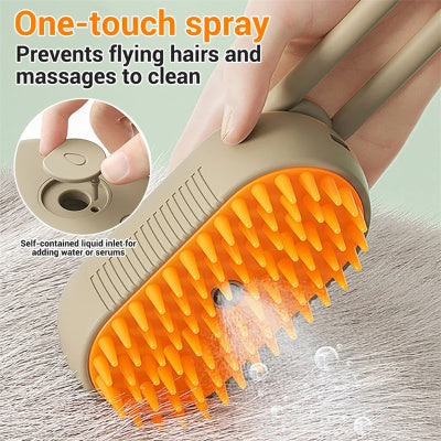 Cat Steam Brush Steamy Dog Brush 3 In 1 Electric Spray Cat Hair Brushes For Massage Pet Grooming Comb Hair Removal Combs Pet Pro