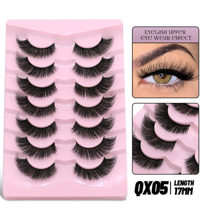 GROINNEYA Cat Eye Lashes Faux Mink Eyelashes