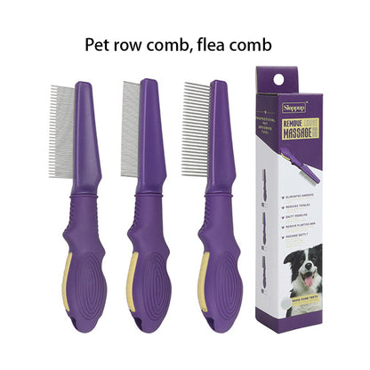 Pet Comb High and Low Needle Hair Removal Flea Comb Comb Comb Cat Dog Long and Short Needle Open Knot Beauty Comb