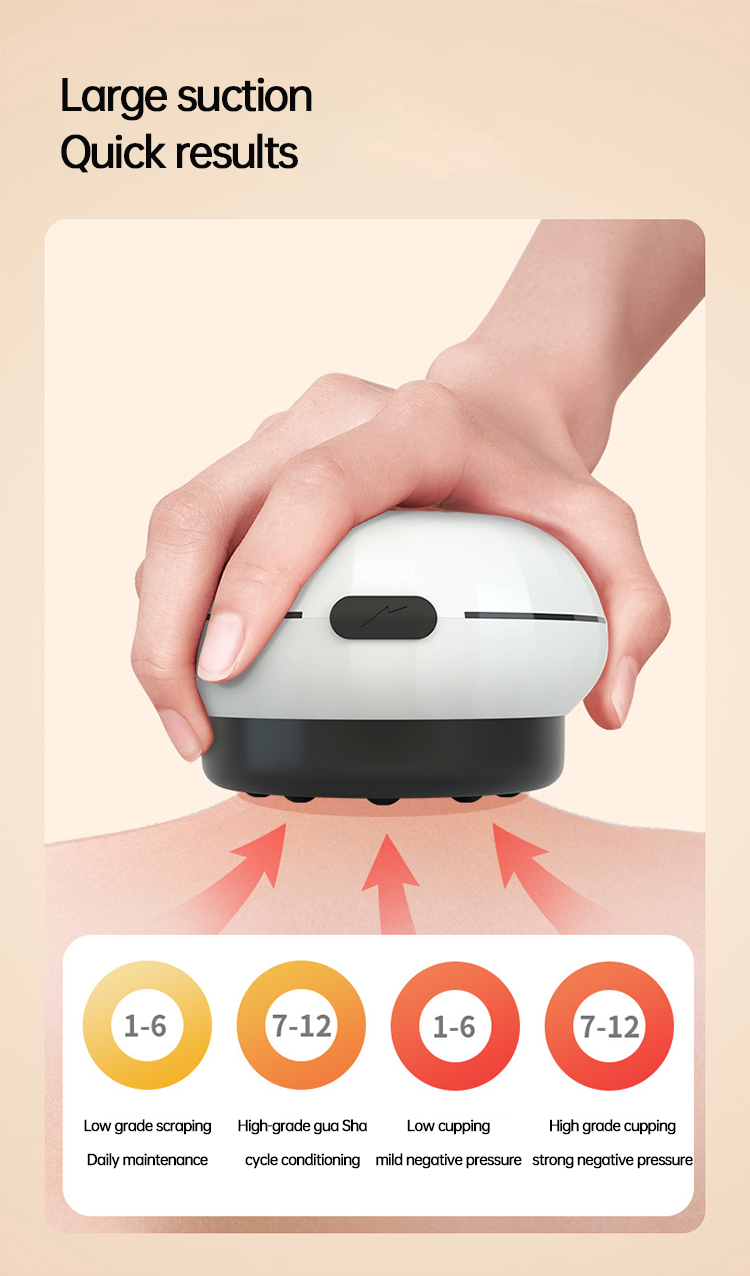 12 Levels Electric Intelligent Scraping Cupping Device