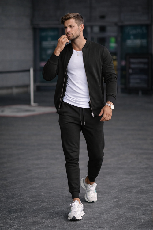 Zalantino Men’s Motion Set | Modern Zip Lounge