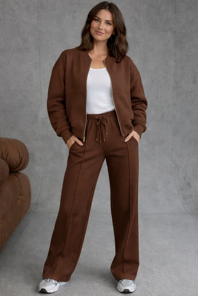 Zalantino Women’s Motion Set | Modern Zip Lounge