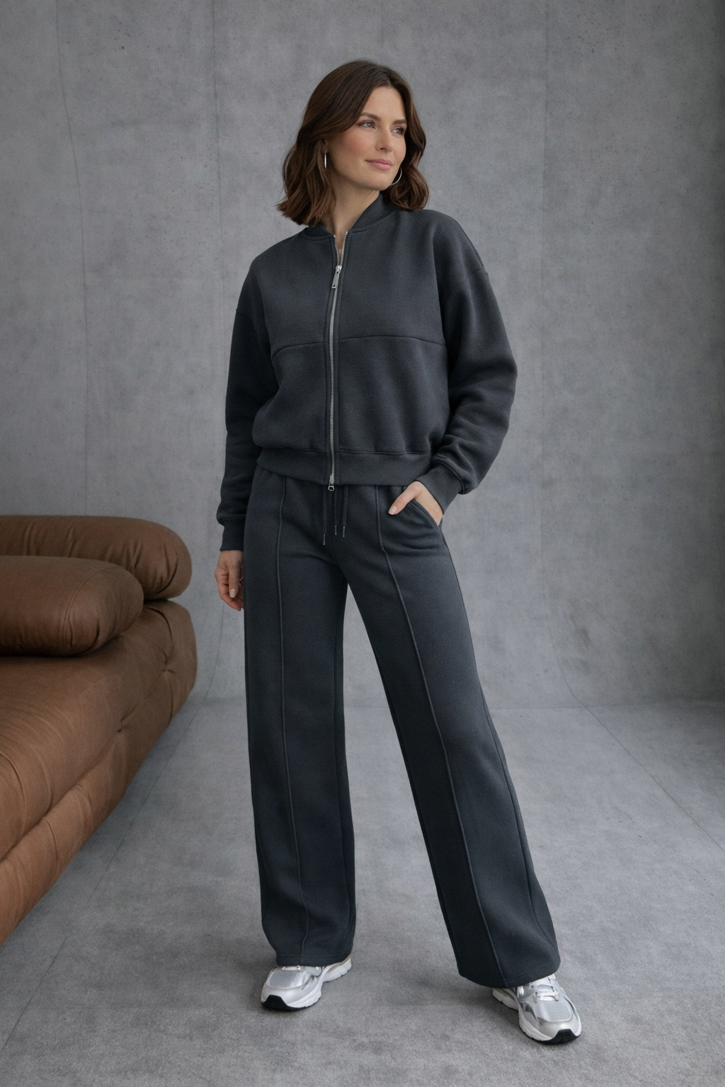 Zalantino Women’s Motion Set | Modern Zip Lounge