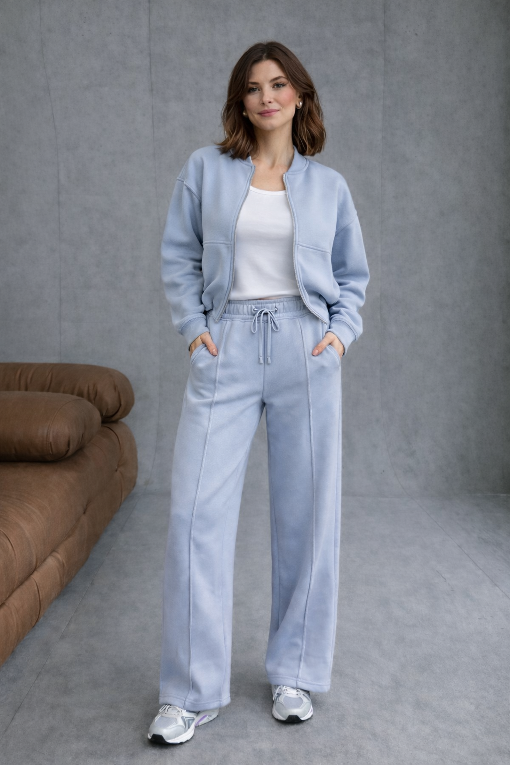 Zalantino Women’s Motion Set | Modern Zip Lounge