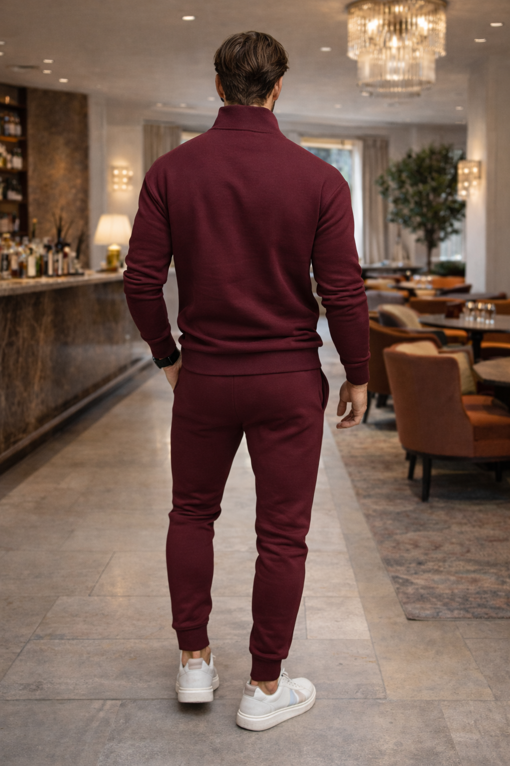 Zalantino Men’s Flex Set | Half-Zip Lounge