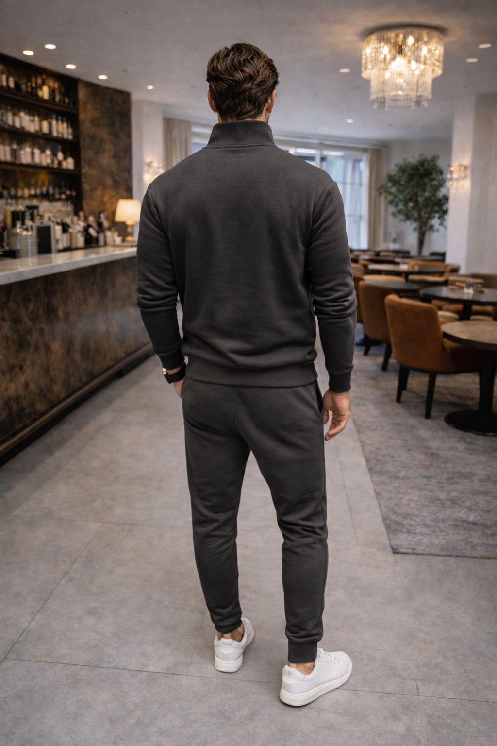 Zalantino Men’s Flex Set | Half-Zip Lounge