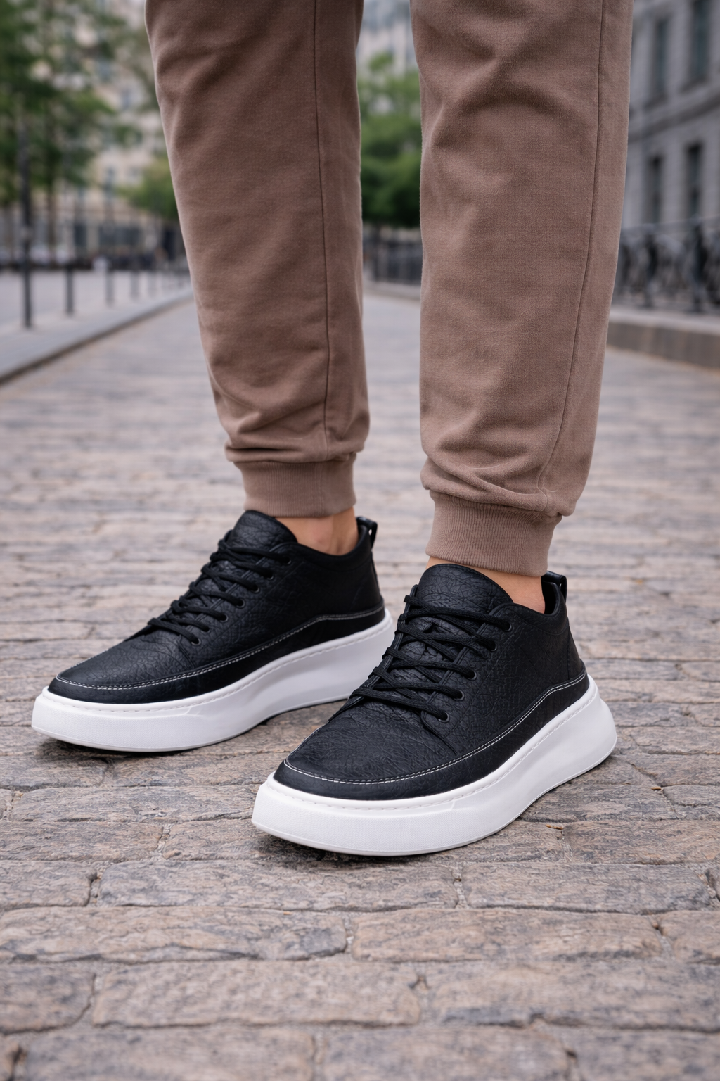 Zalantino Men’s Urban Edge Sneaker | Modern Elevated Classic