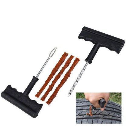 Car Tire Repair Tool Kit For Tubeless Emergency Tyre Fast Puncture Plug Repair Block Air Leaking For Car/Truck/Motobike