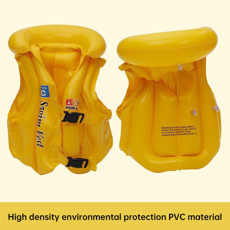 3-10 Age inflatable life vest Baby swimming jacket Buoyancy PVC floats kid swim life inflatable jacket