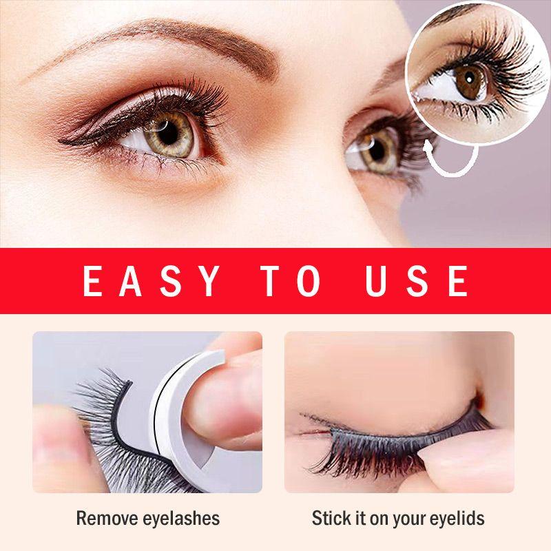 Reusable Self-Adhesive Eyelashes Natural Multiple reversible