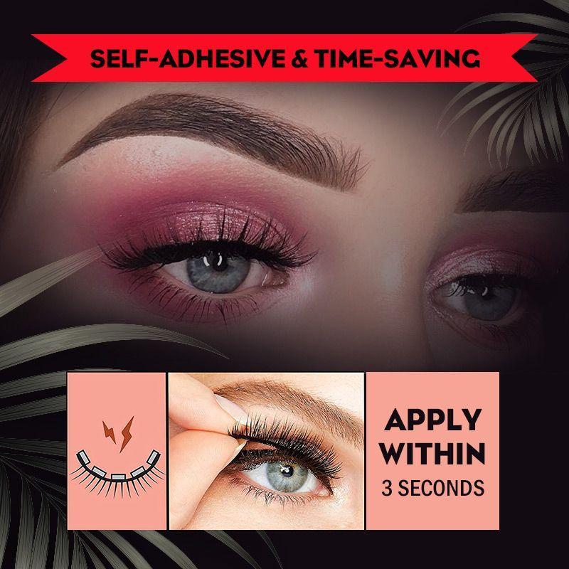 Reusable Self-Adhesive Eyelashes Natural Multiple reversible