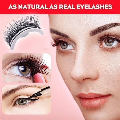 Reusable Self-Adhesive Eyelashes Natural Multiple reversible