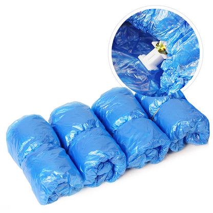 Blue Disposable Convenient And Comfortable Model House High Quality Shoe Cover  PE Shoe Cover Machine Shoe Cover