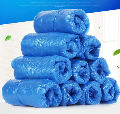 Blue Disposable Convenient And Comfortable Model House High Quality Shoe Cover  PE Shoe Cover Machine Shoe Cover