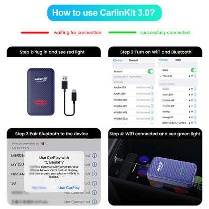 Carlinkit Car Easy To Apply Wireless Androidauto + Carplay Original Car Screen Car Navigation Box