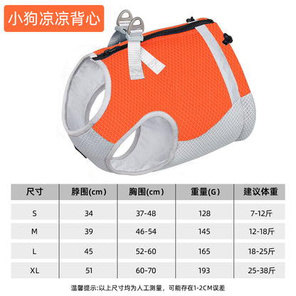 New Pet Cool Clothes Tractable Vest Summer Breathable Cooling Clothes Pet Cool Clothes