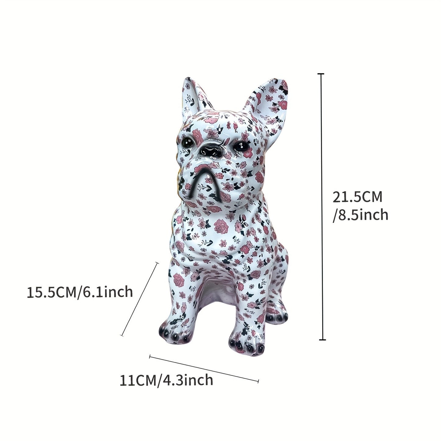 Creative Water Transfer Printing Light Luxury Home French Bulldog Decoration