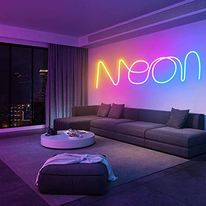 Graffiti Symphony LED Neon Light Strip Kit DIY Decoration Pickup Atmosphere Light RGB Light Strip Night Light Night Light