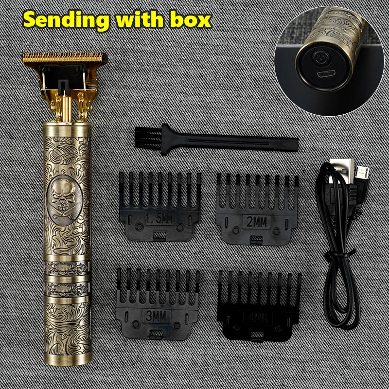 Professional Men's Electric Shaver Rechargeable Barber trimmer for men USB