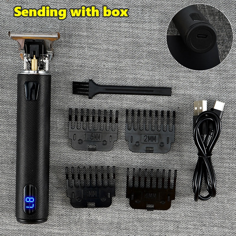 Professional Men's Electric Shaver Rechargeable Barber trimmer for men USB