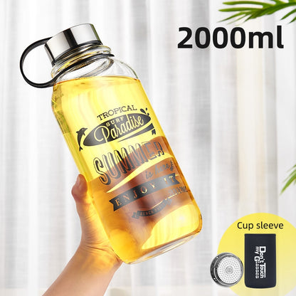 GIANXI Large Capacity Glass Water Bottles