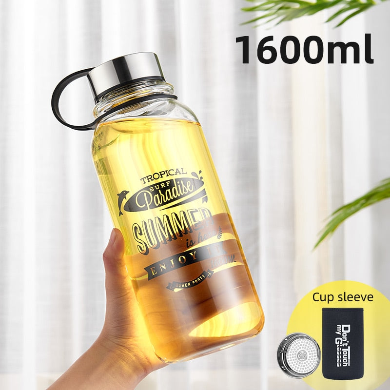 GIANXI Large Capacity Glass Water Bottles