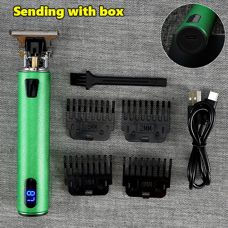 Professional Men's Electric Shaver Rechargeable Barber trimmer for men USB