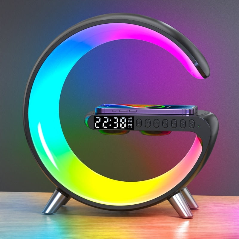 4-in-1 Wireless Charger Light Alarm Clock: