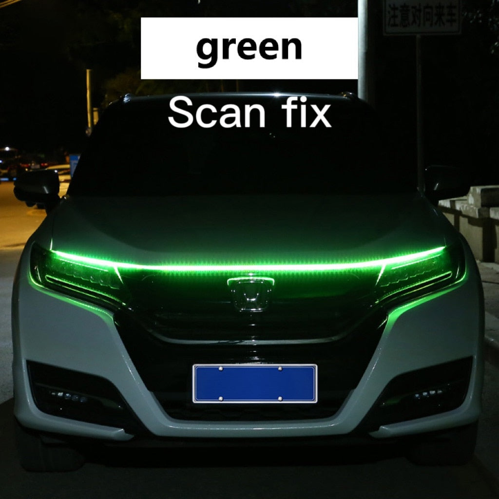 LED Daytime Running Light Car Hood Decorative Lights