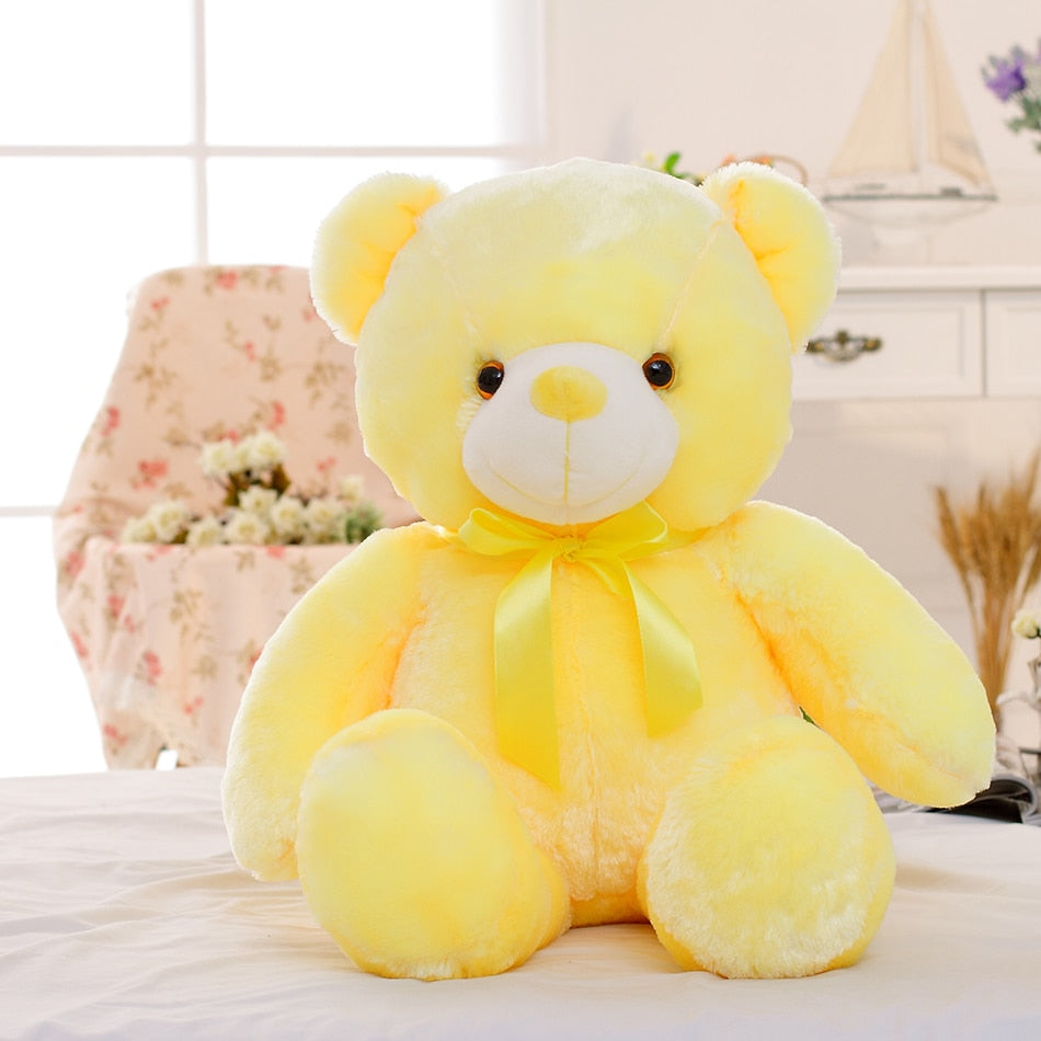 Plush Toy Colorful Glowing Teddy Bear