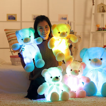 Plush Toy Colorful Glowing Teddy Bear