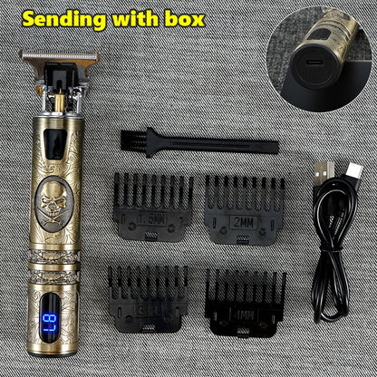 Professional Men's Electric Shaver Rechargeable Barber trimmer for men USB