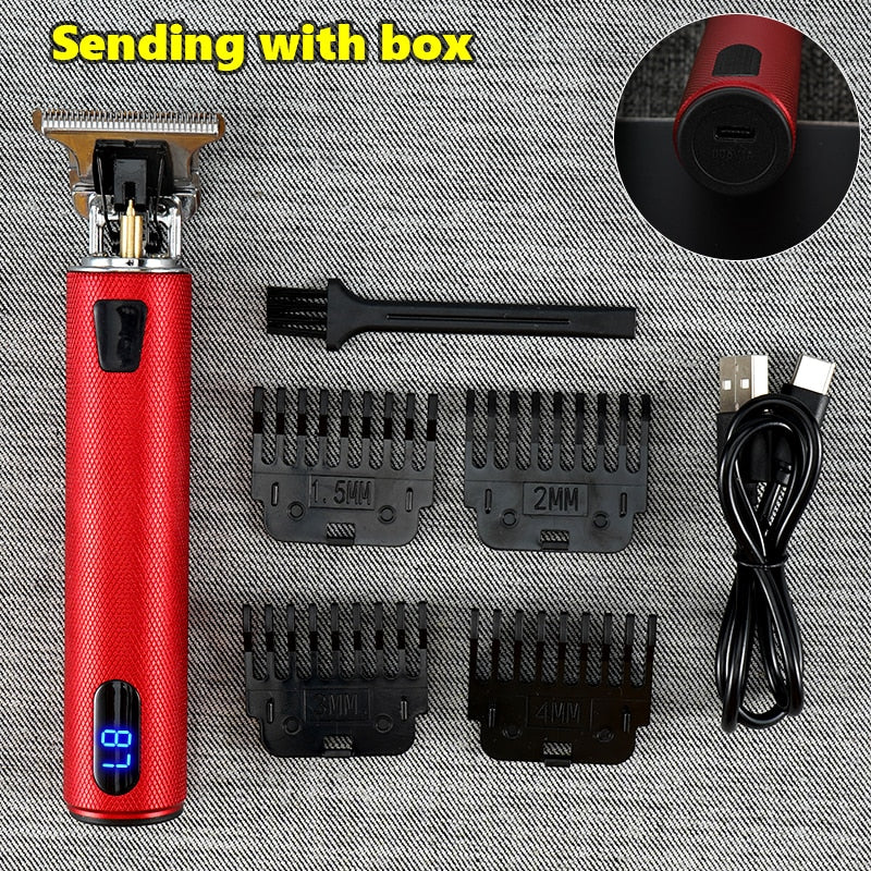 Professional Men's Electric Shaver Rechargeable Barber trimmer for men USB