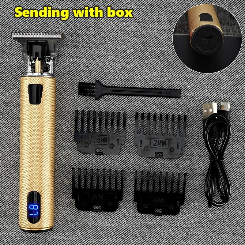 Professional Men's Electric Shaver Rechargeable Barber trimmer for men USB