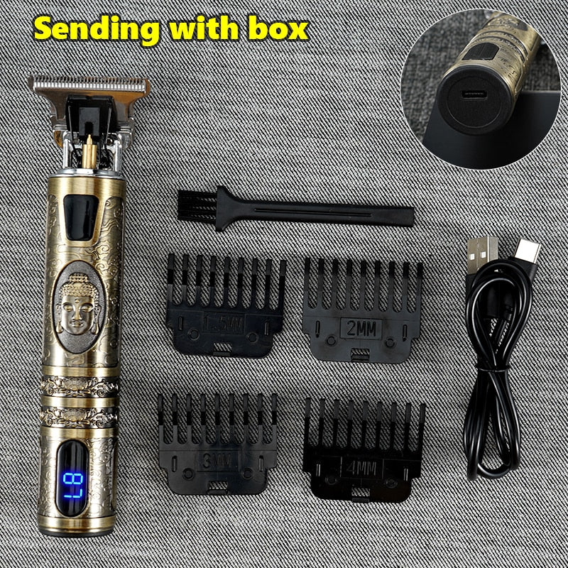 Professional Men's Electric Shaver Rechargeable Barber trimmer for men USB