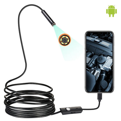 Waterproof 6 LEDS 7mm Android Type-C USB Inspection camera