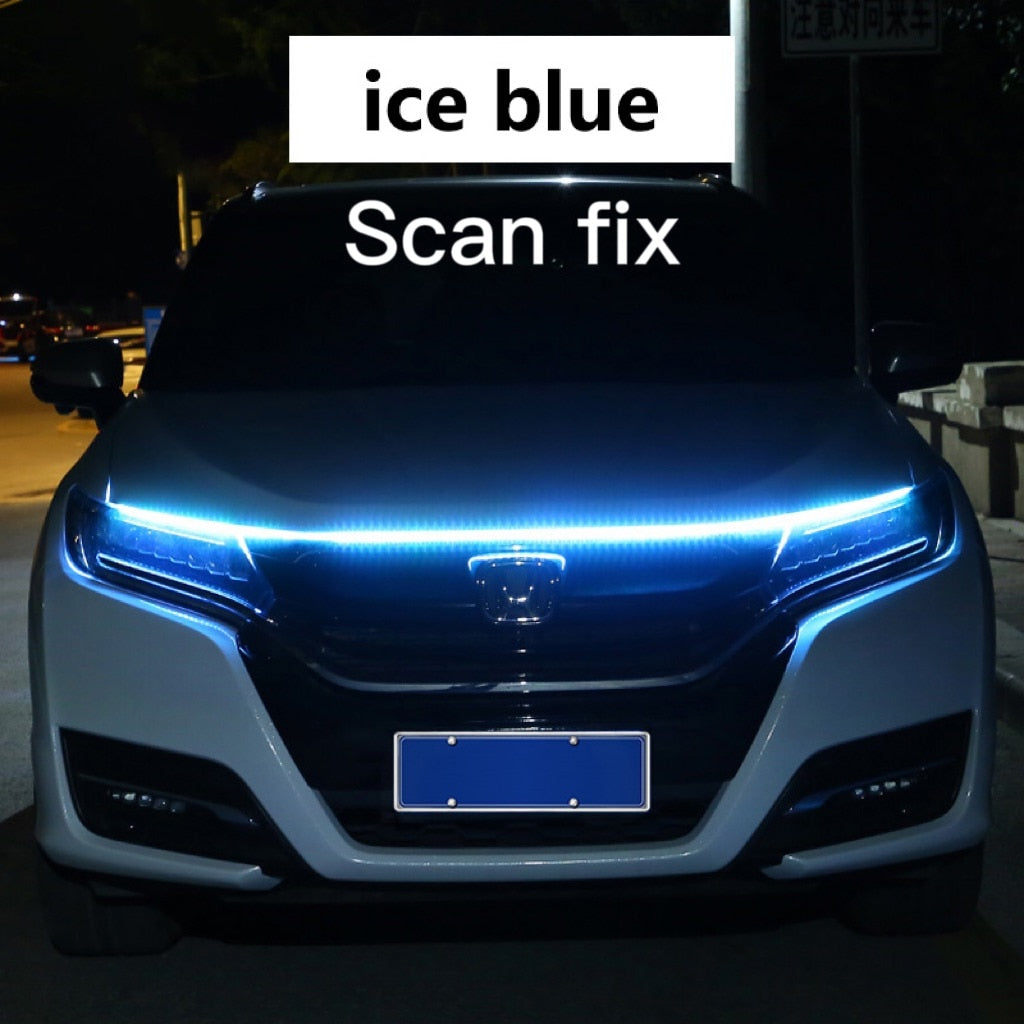 LED Daytime Running Light Car Hood Decorative Lights