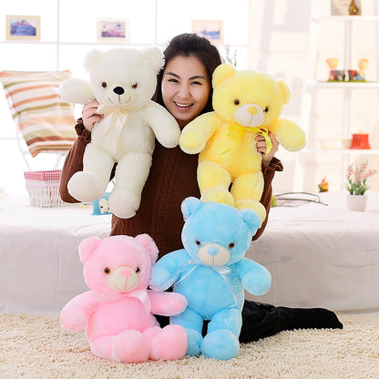 Plush Toy Colorful Glowing Teddy Bear