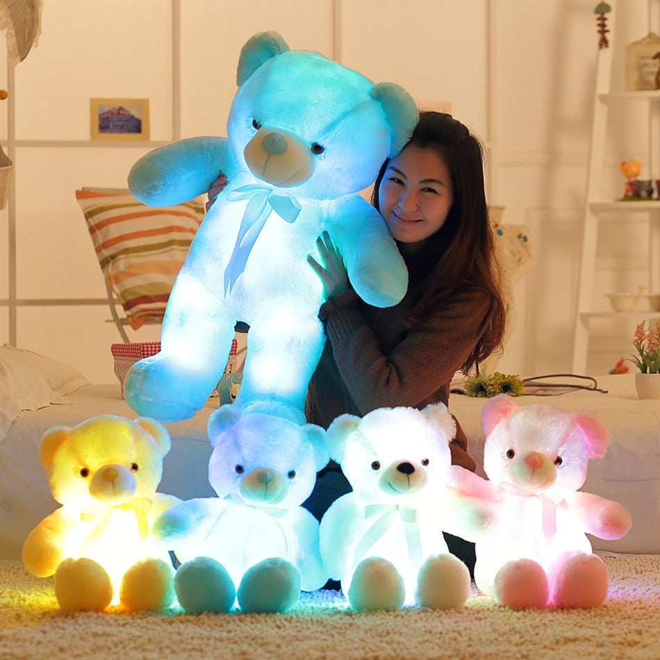 Plush Toy Colorful Glowing Teddy Bear